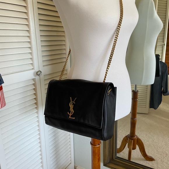 Saint Laurent Reversible Kate Bag black suede and leather YSL - Picture 6 of 16